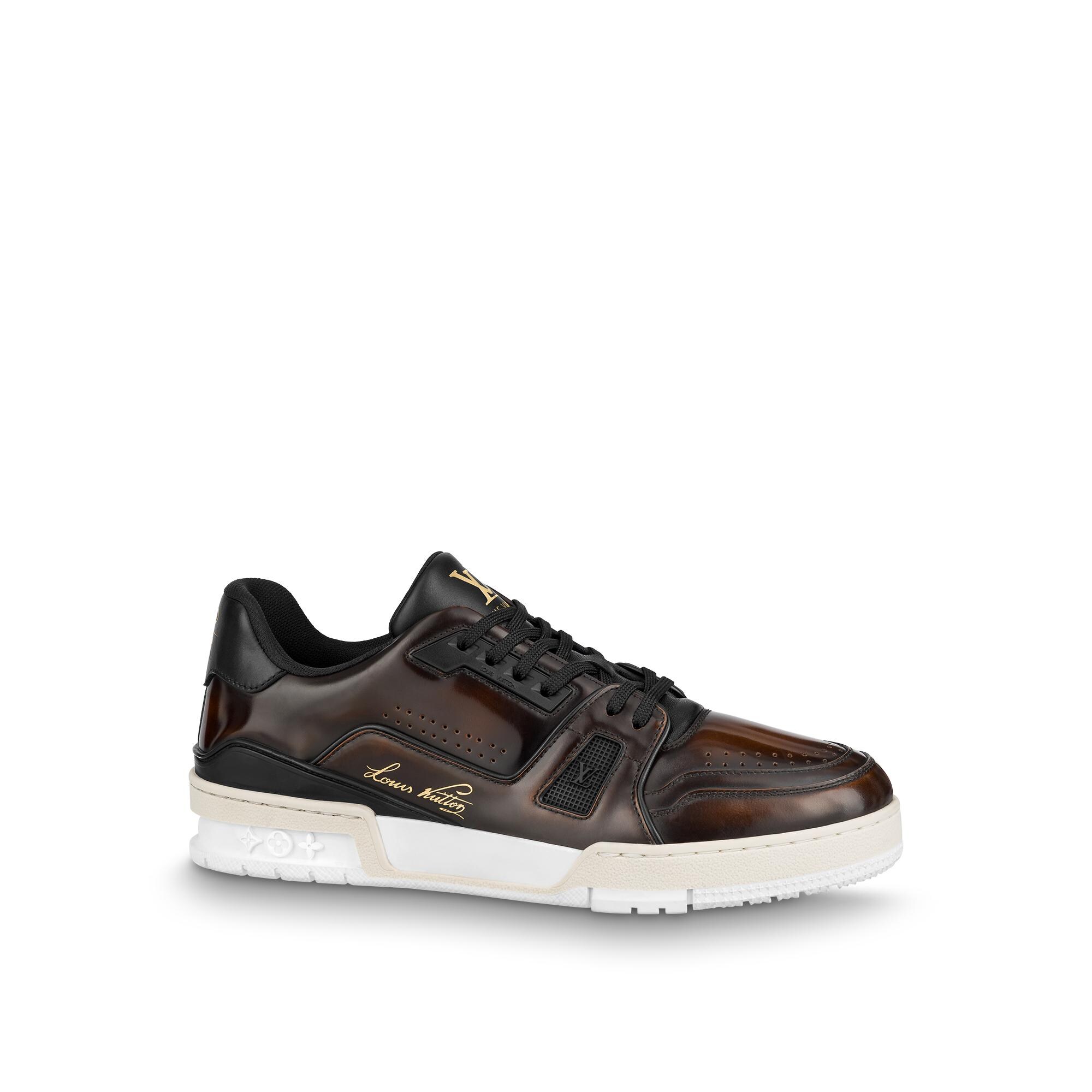 lv trainer sneaker brown