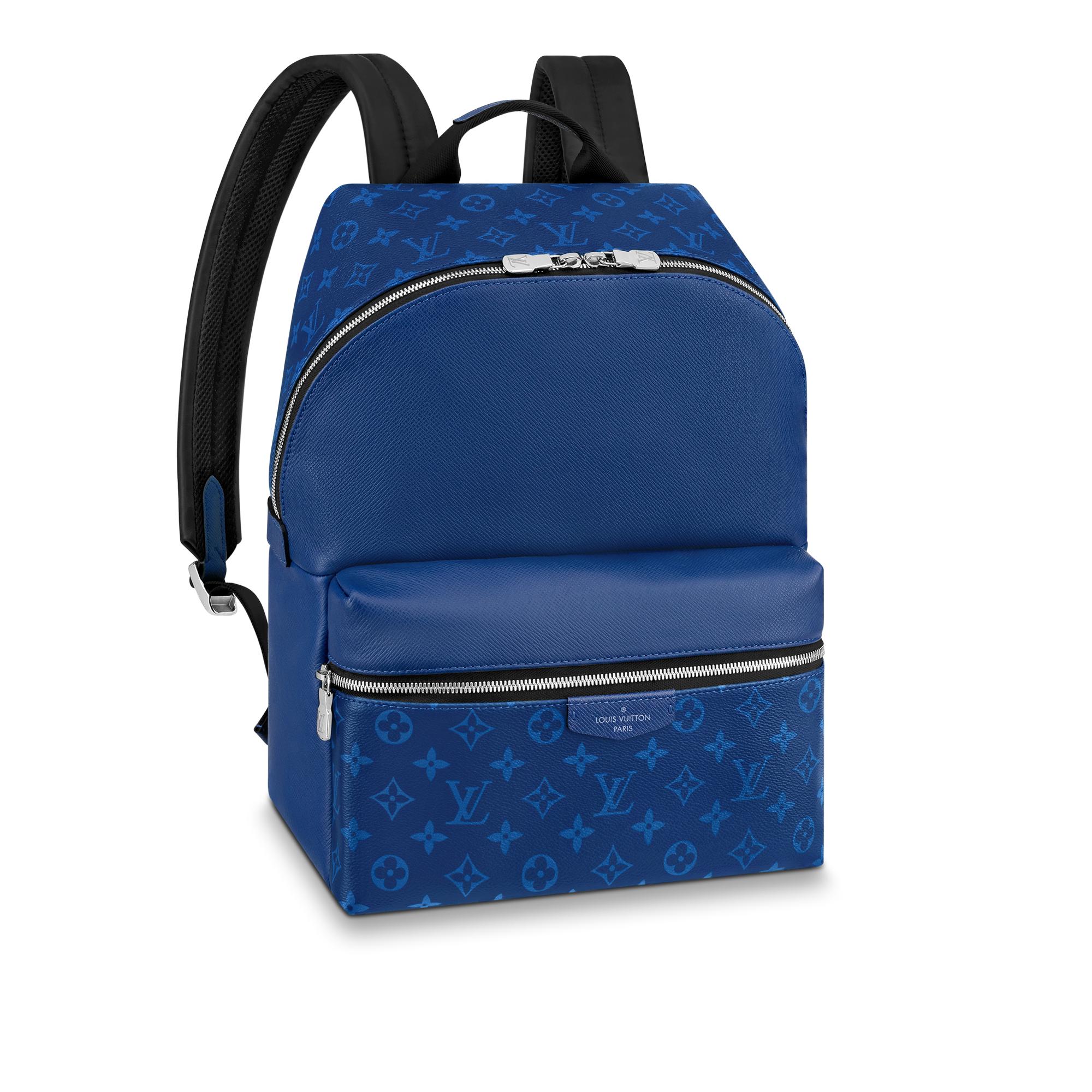 blue louis vuitton backpack