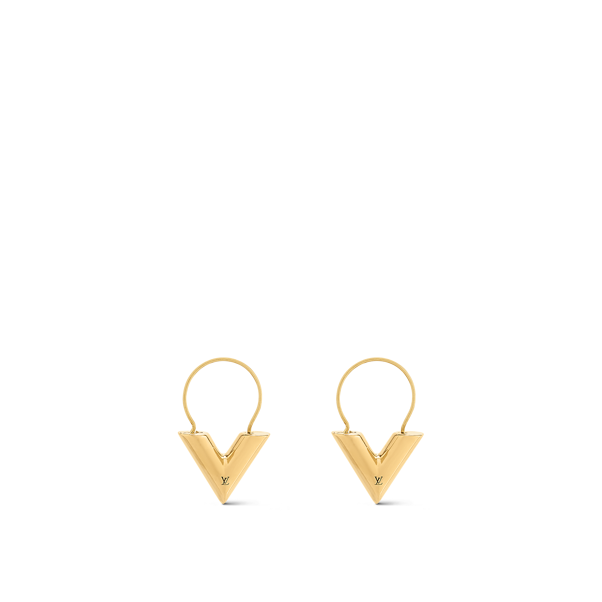 louis vuitton v hoop earrings