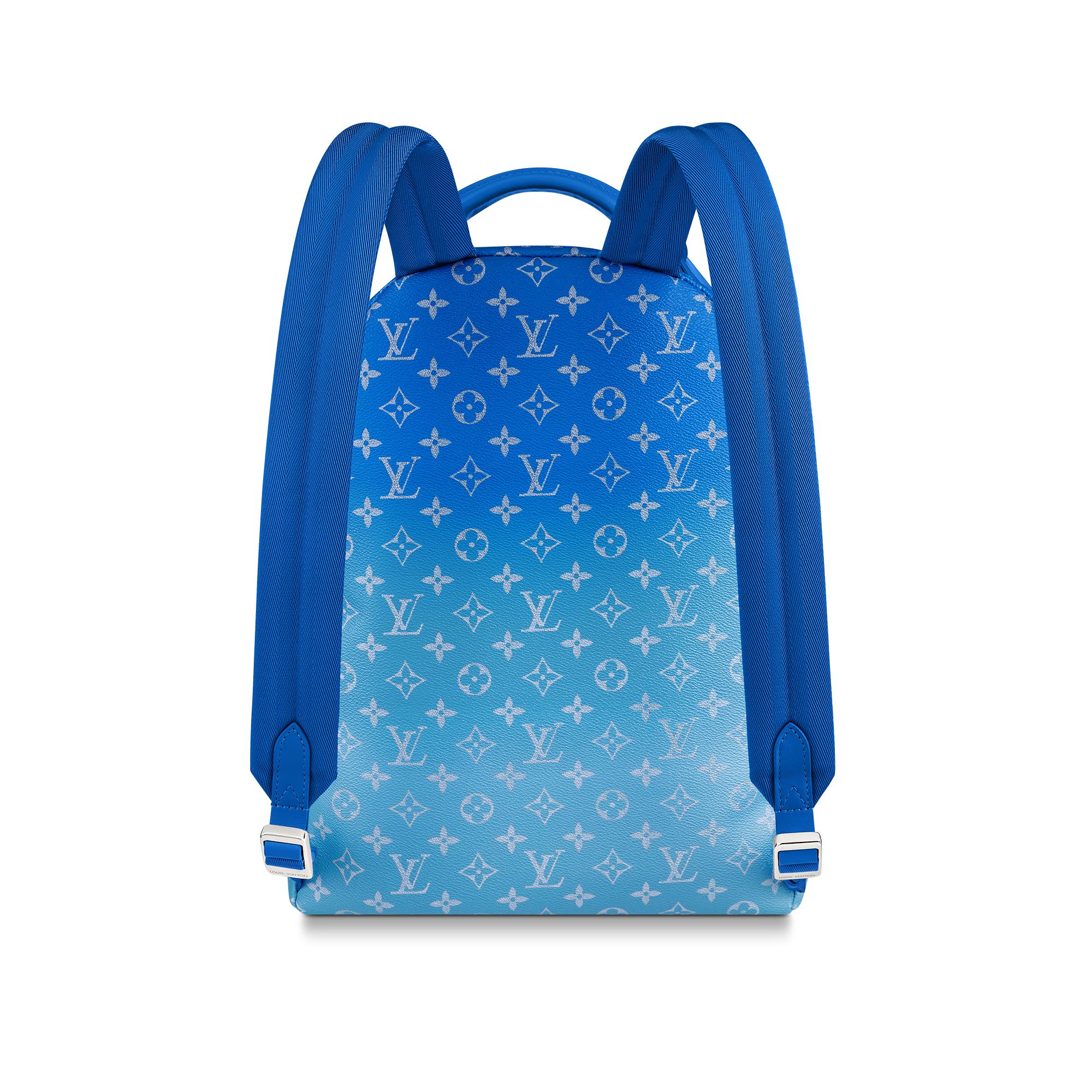 blue louis vuitton backpack