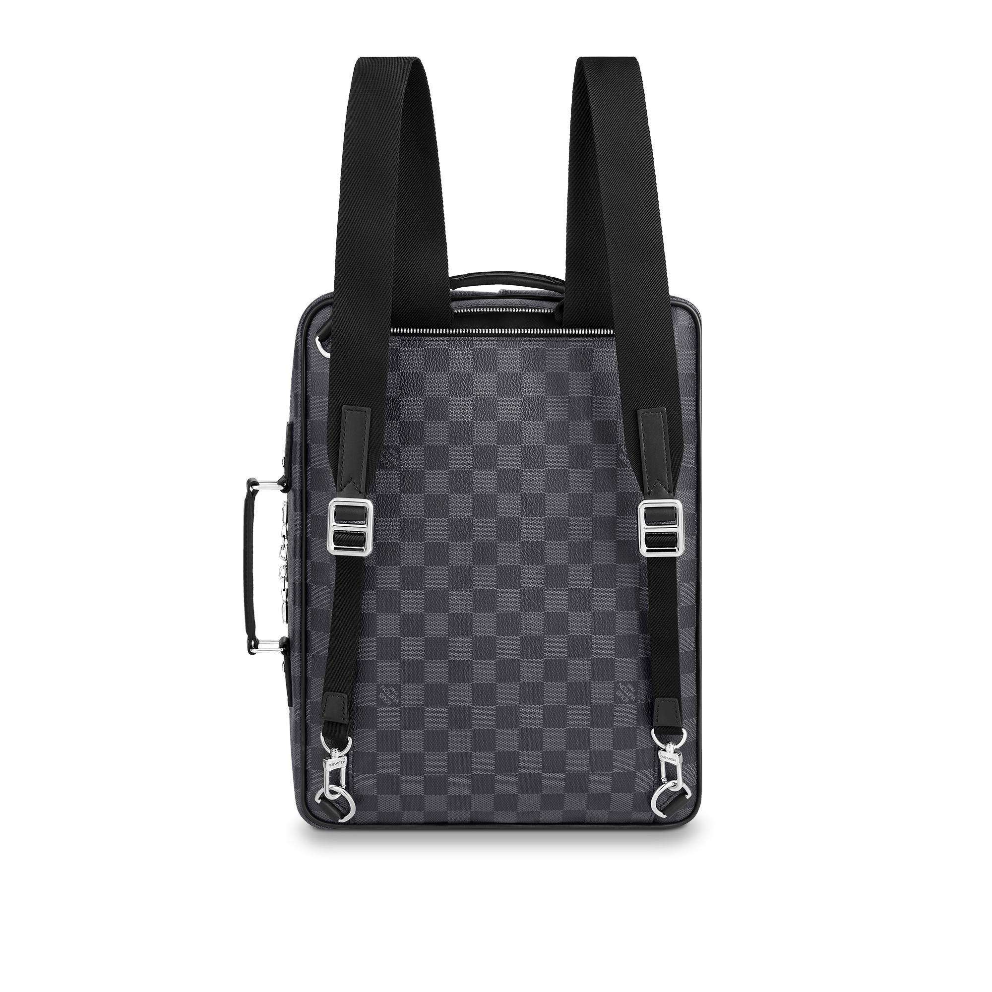 louis vuitton grey backpack