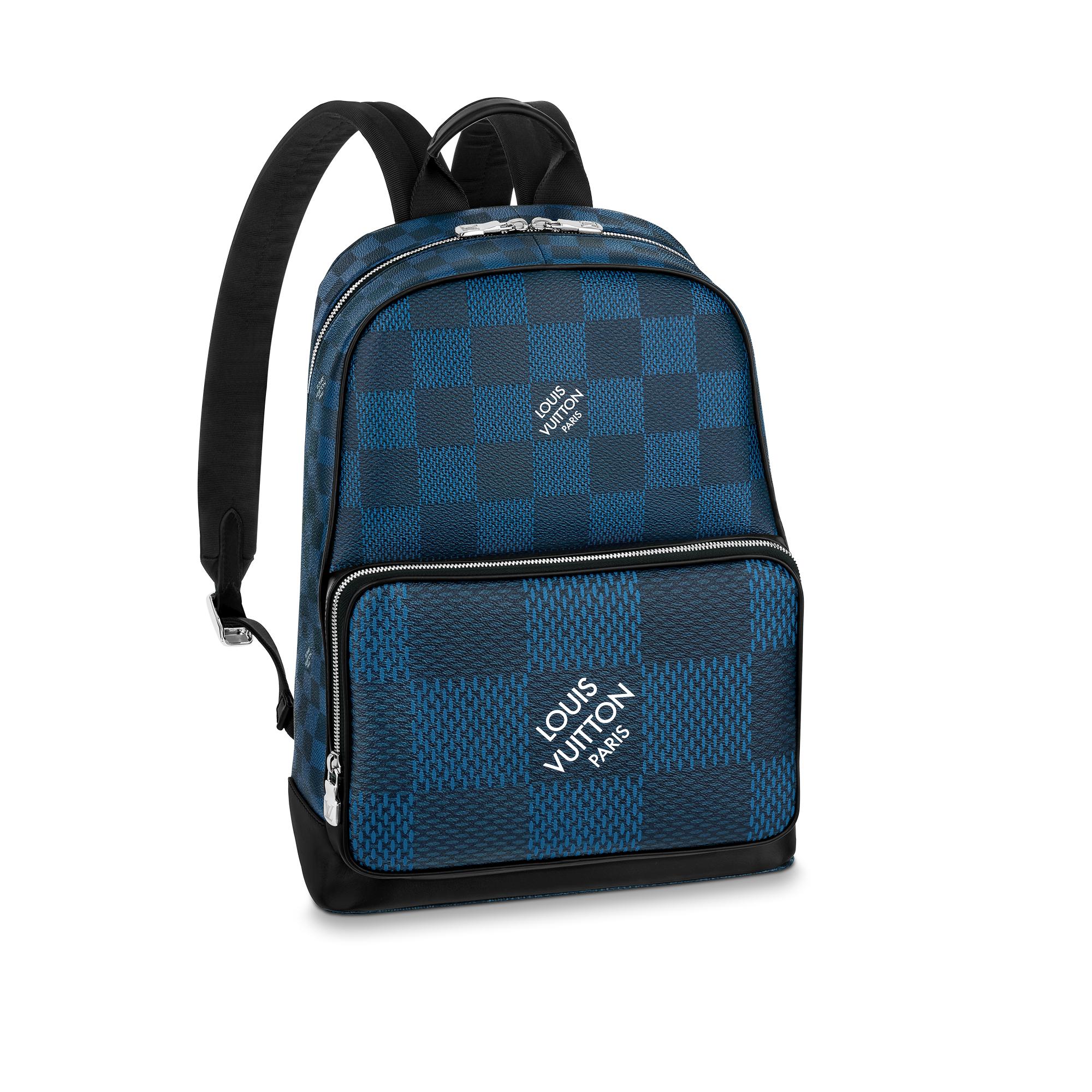 blue louis vuitton backpack
