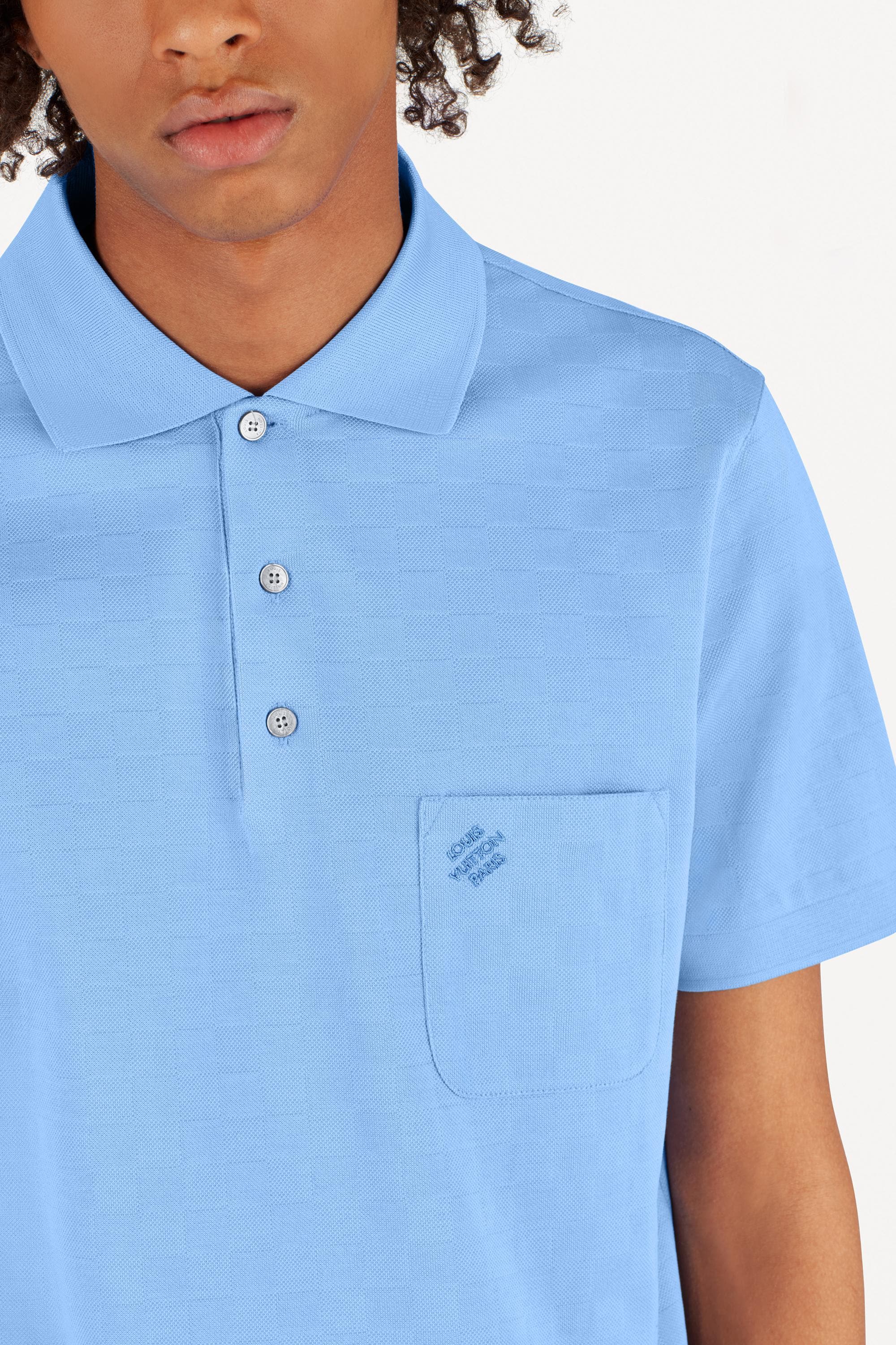 louis vuitton classic damier pique polo