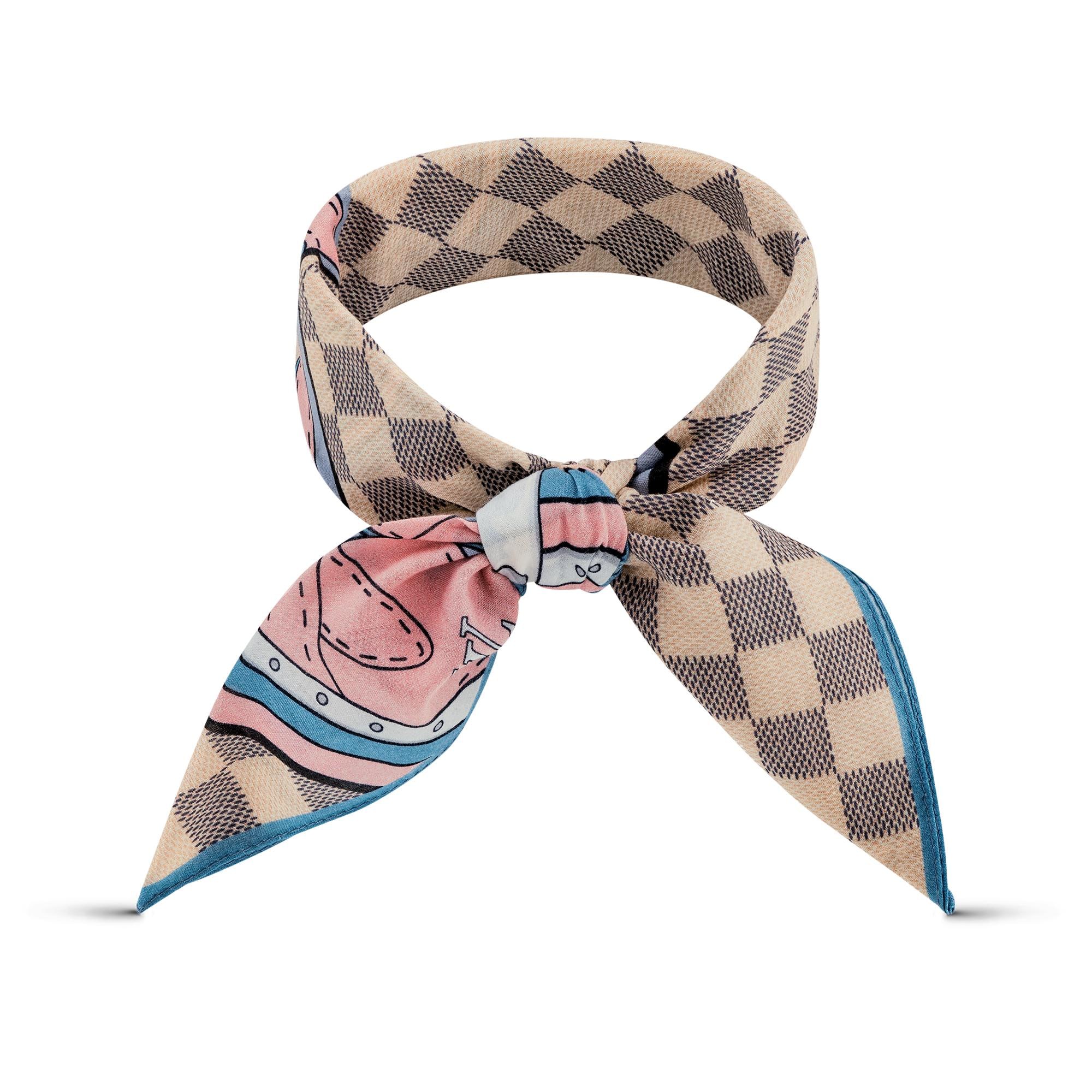 louis vuitton damier azur scarf