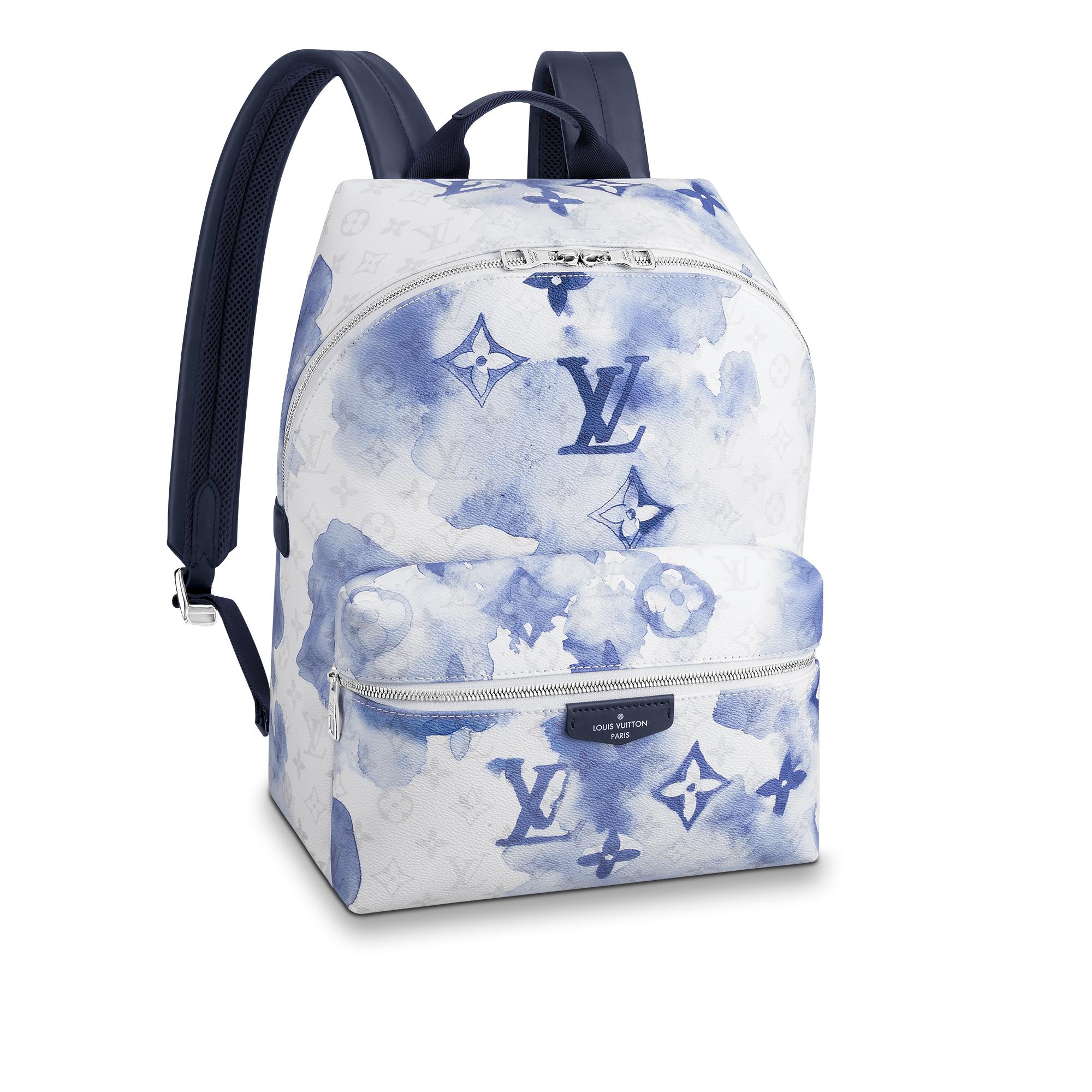 louis vuitton bag blue and white