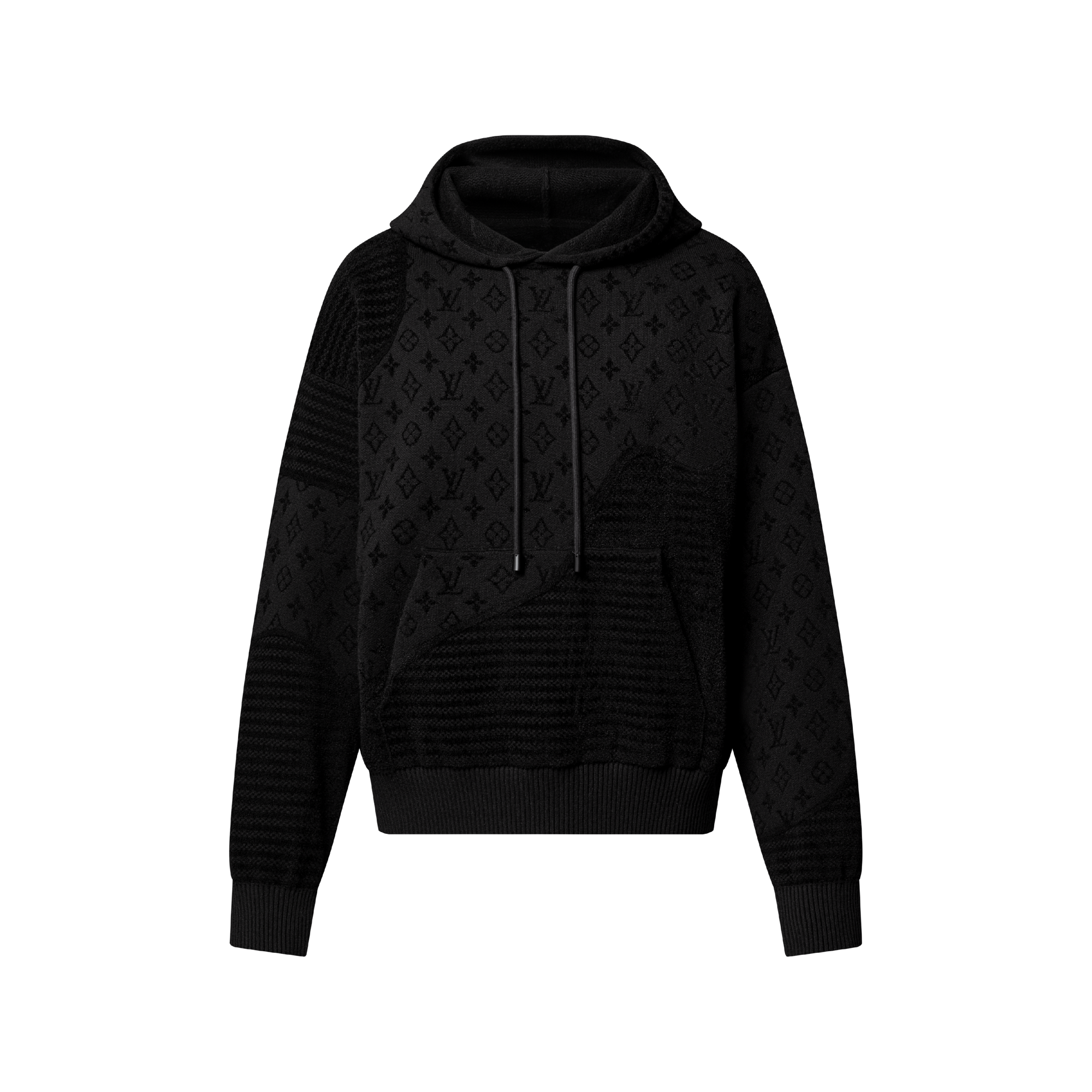 Sweatshirt Men Louis Vuitton Jumper Grey Louis Vuitton Black/White