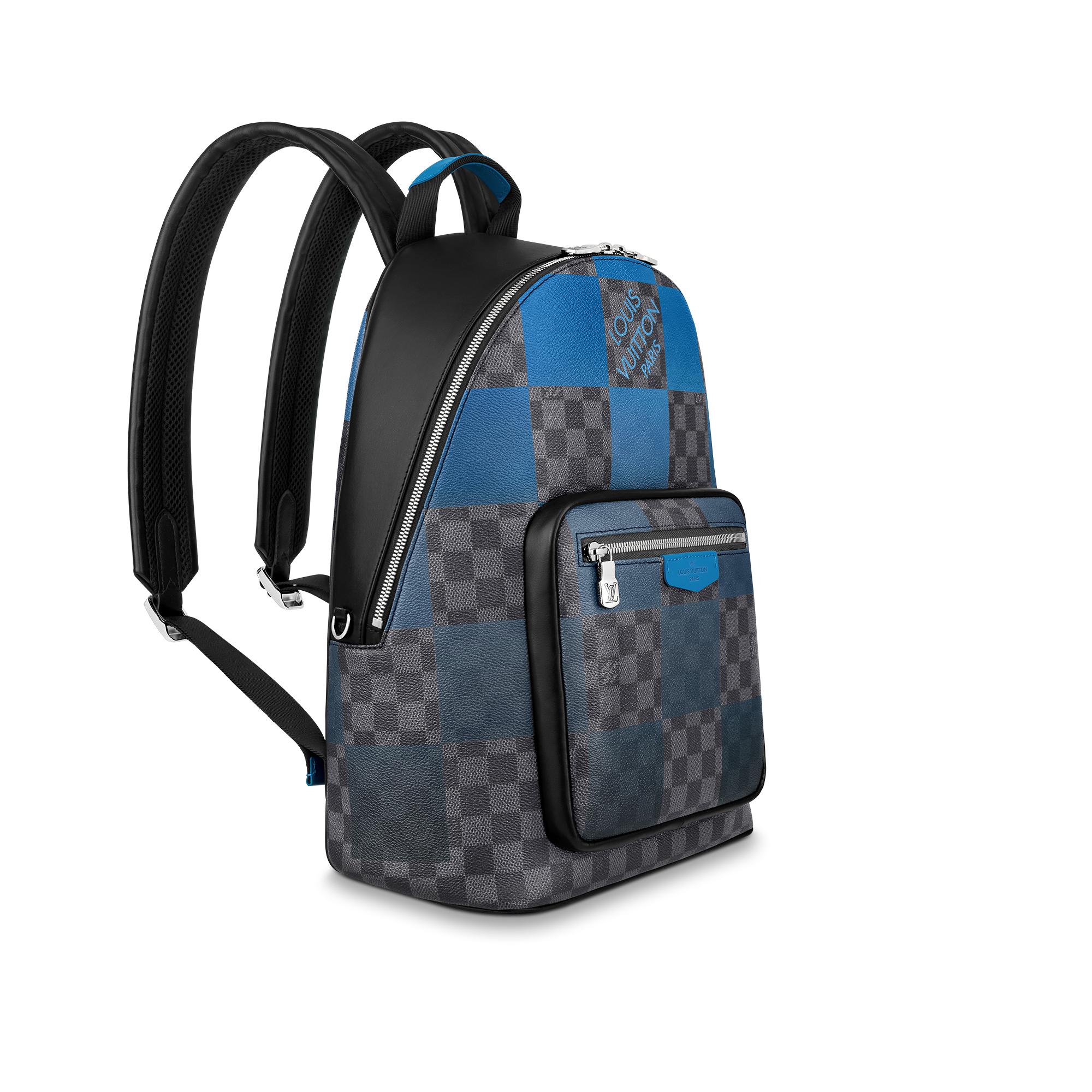 blue louis vuitton backpack