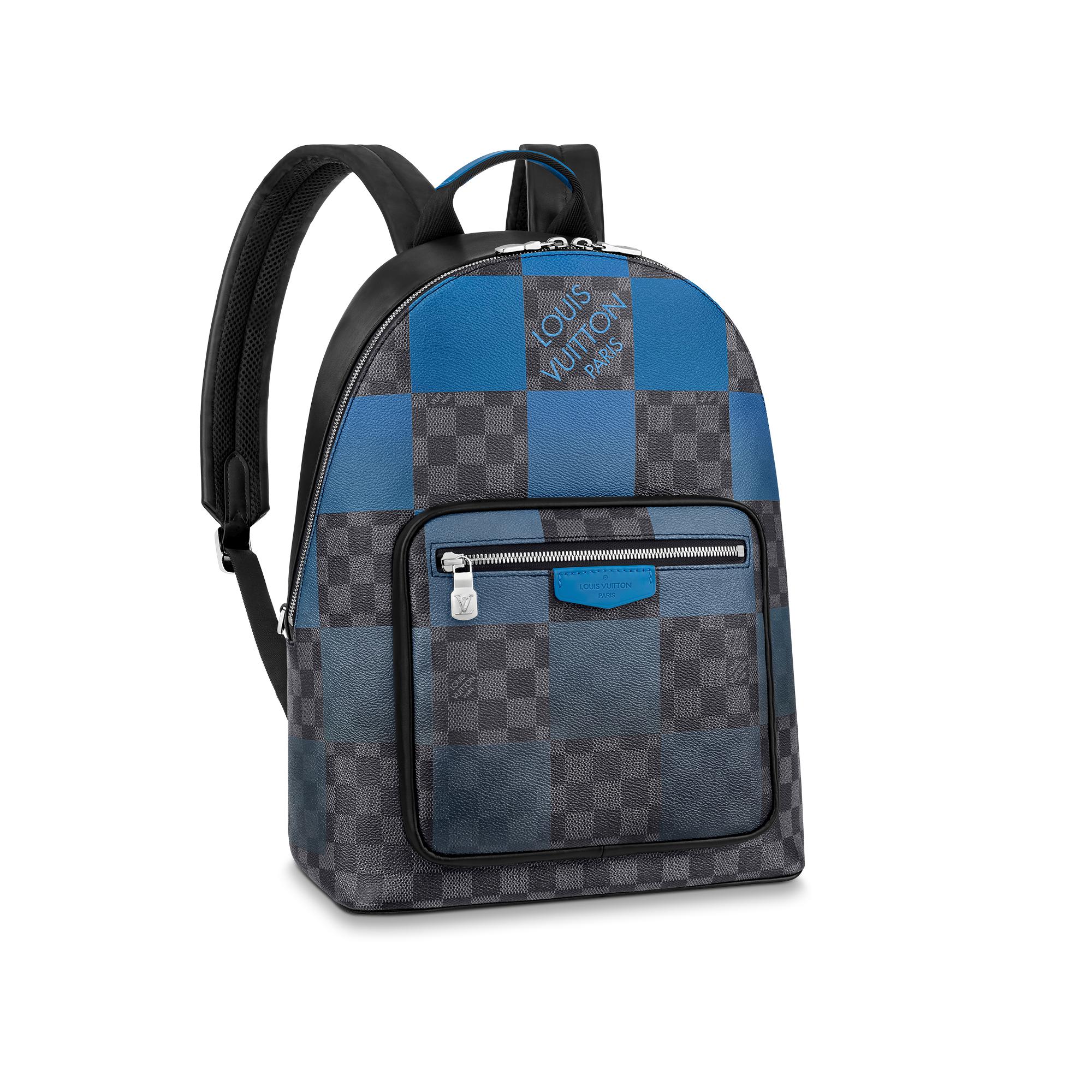blue louis vuitton backpack