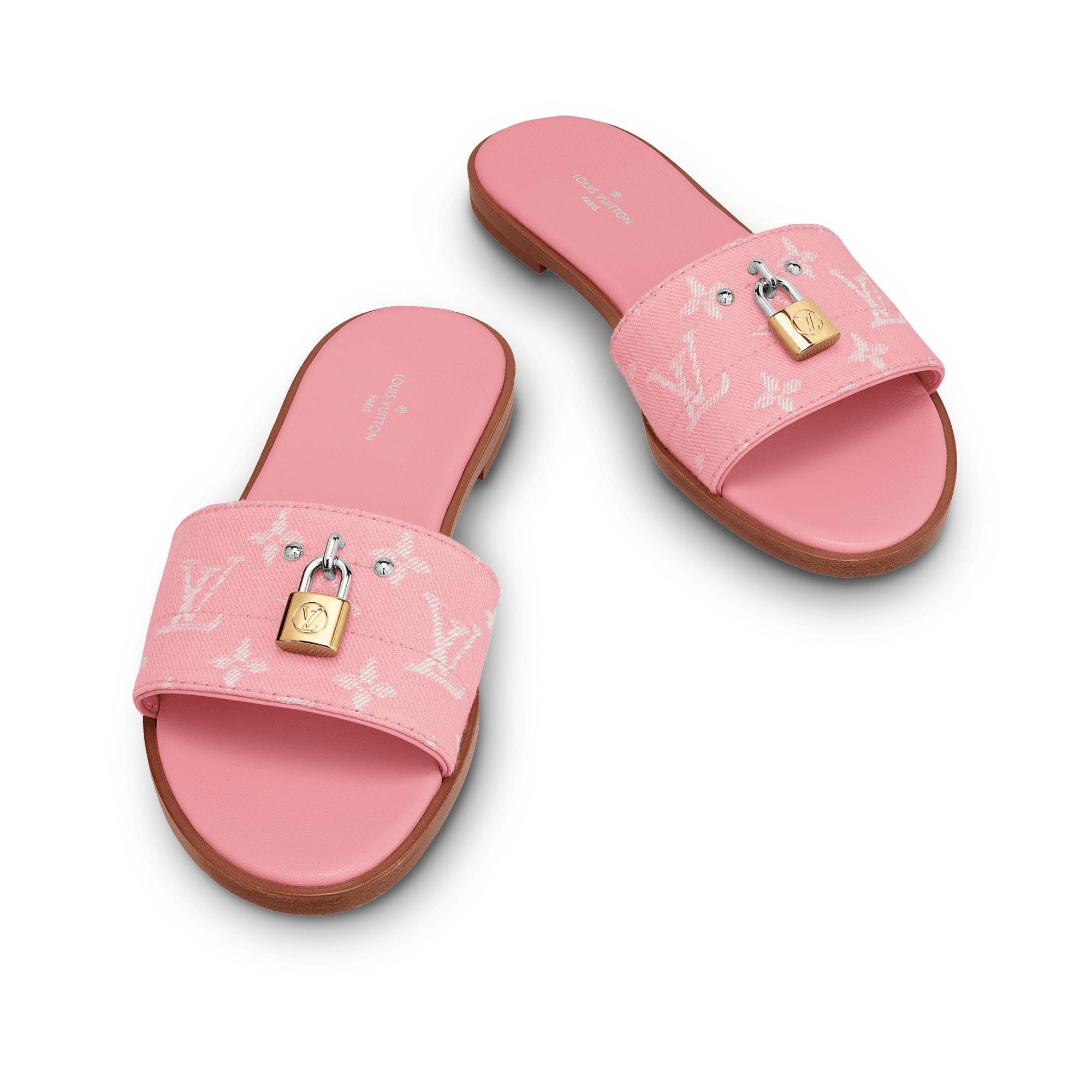louis vuitton slides with lock