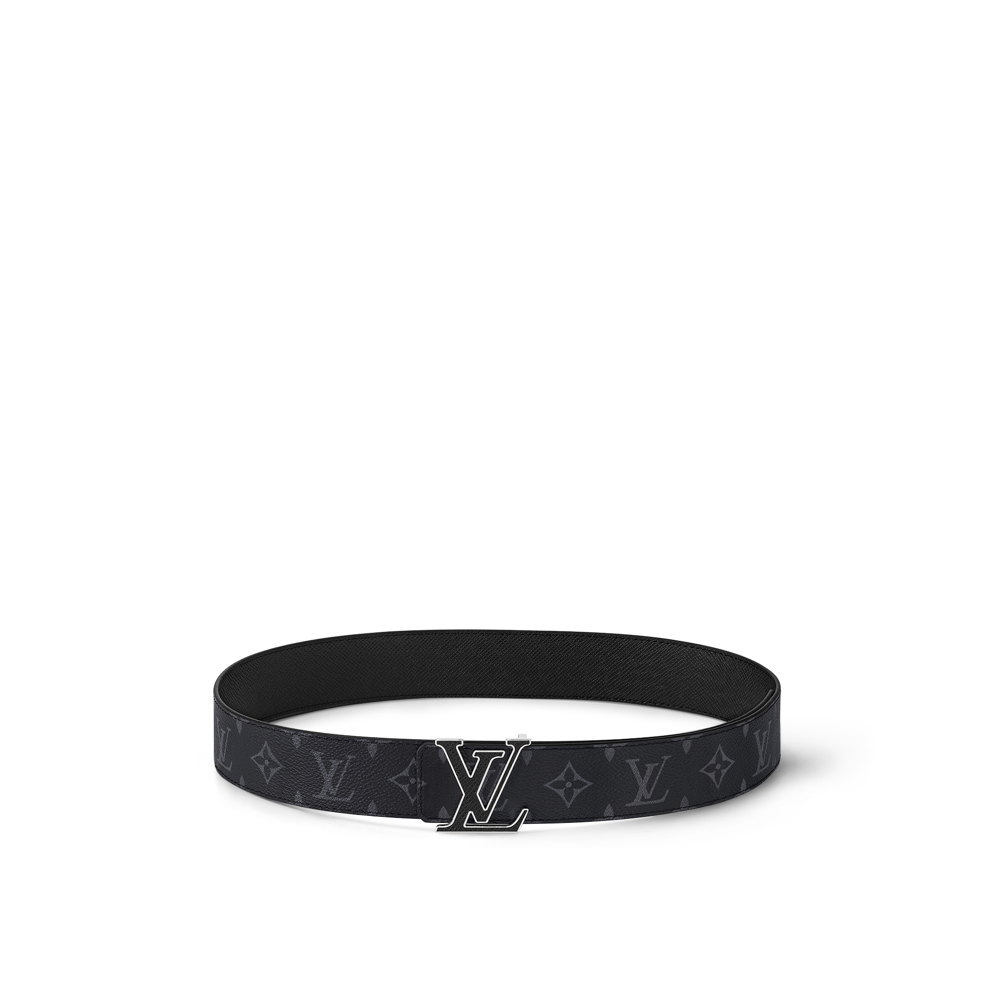 louis vuitton black reversible belt