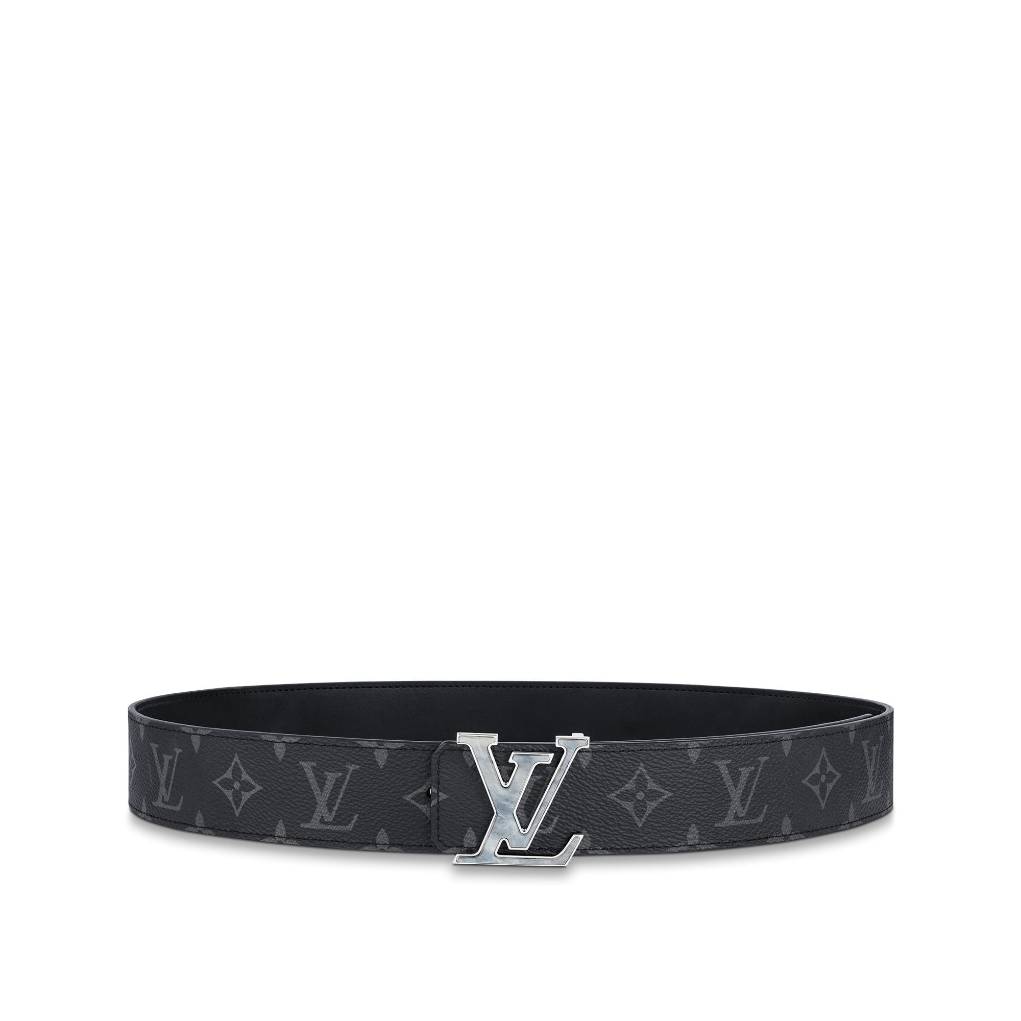 all white lv belt