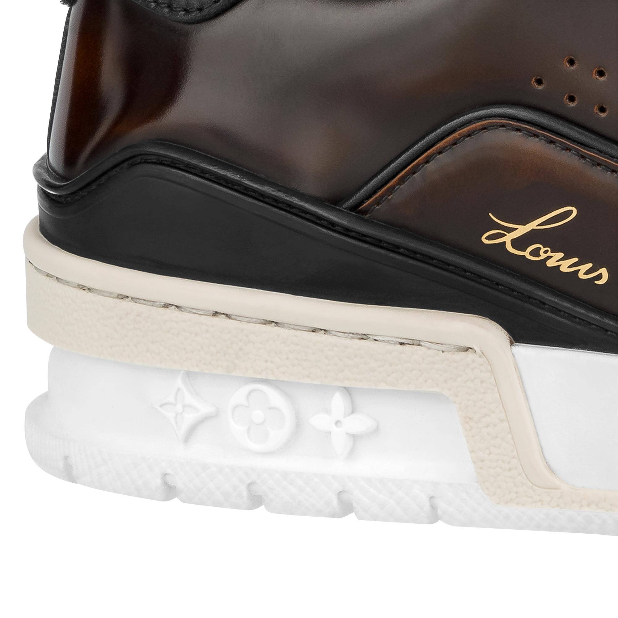 lv trainer sneaker brown