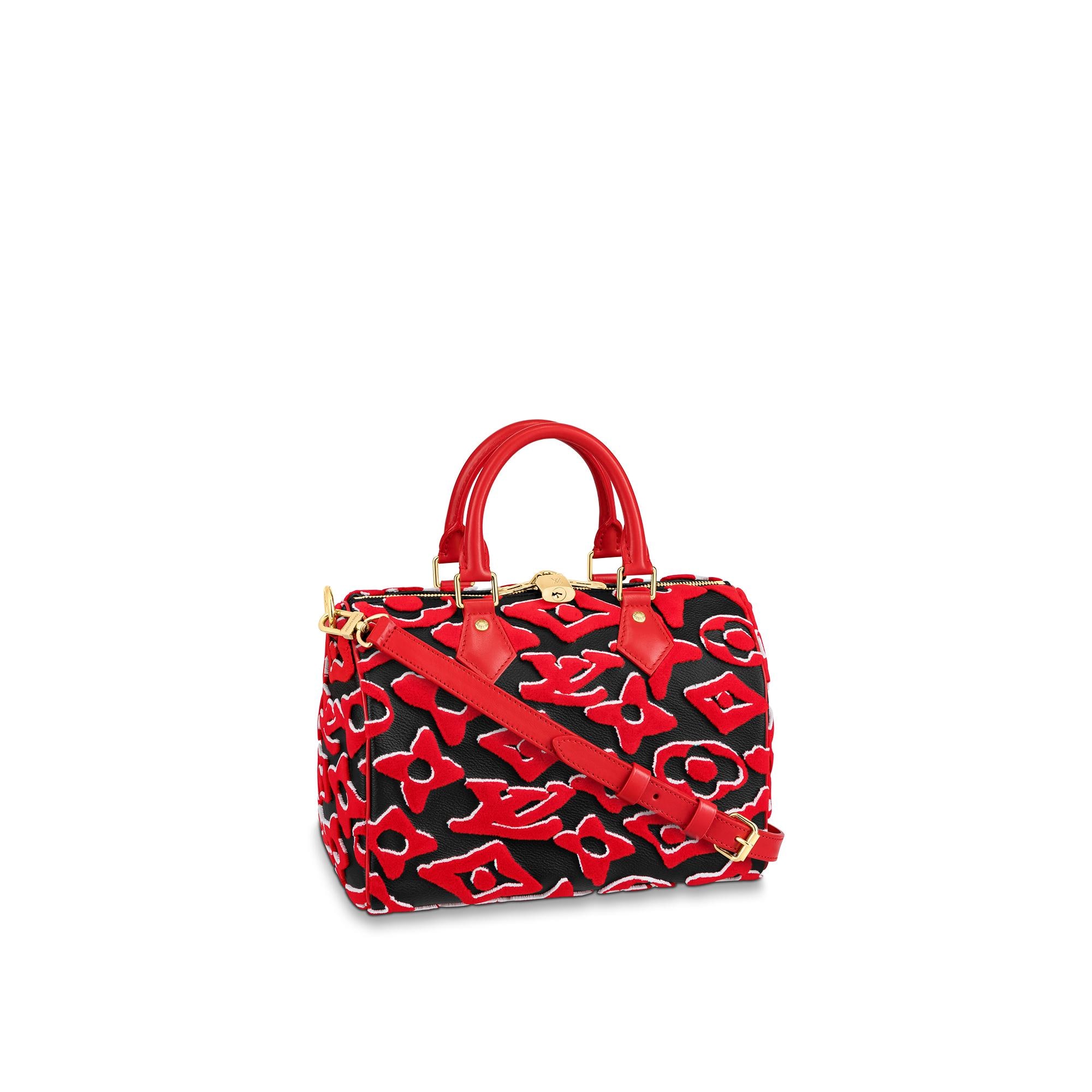 red louis vuitton speedy