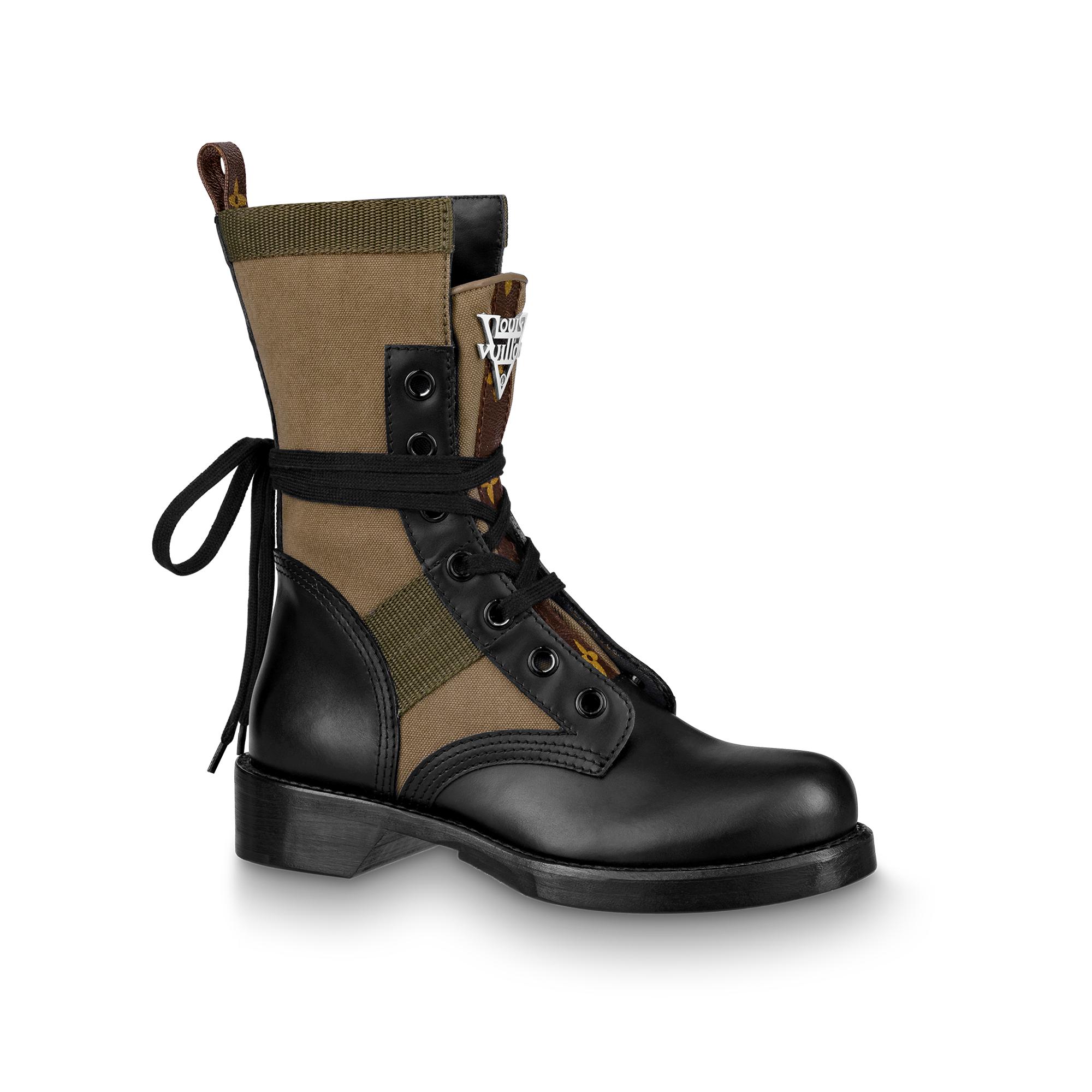 louis vuitton combat boots women