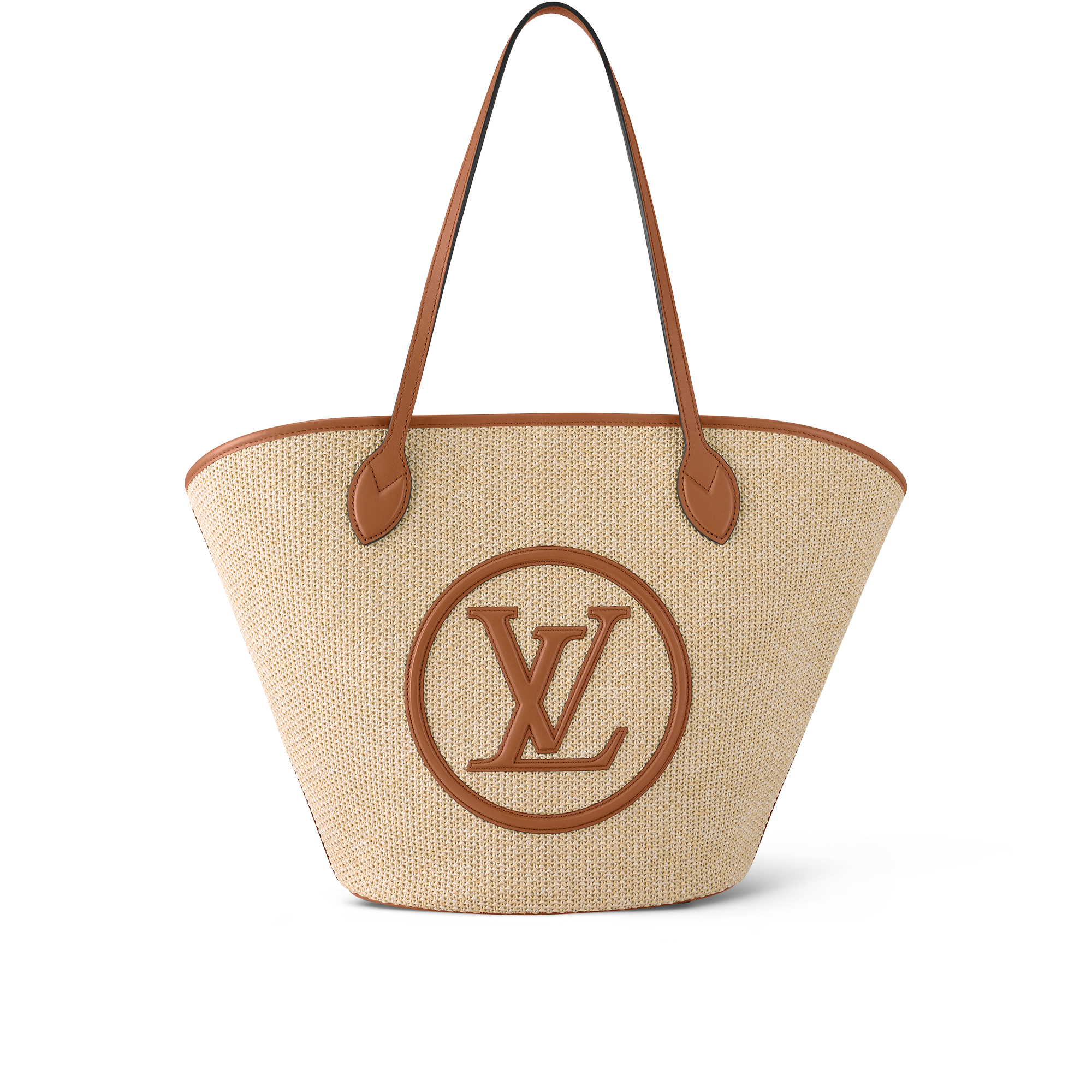 louis vuitton raffia tote