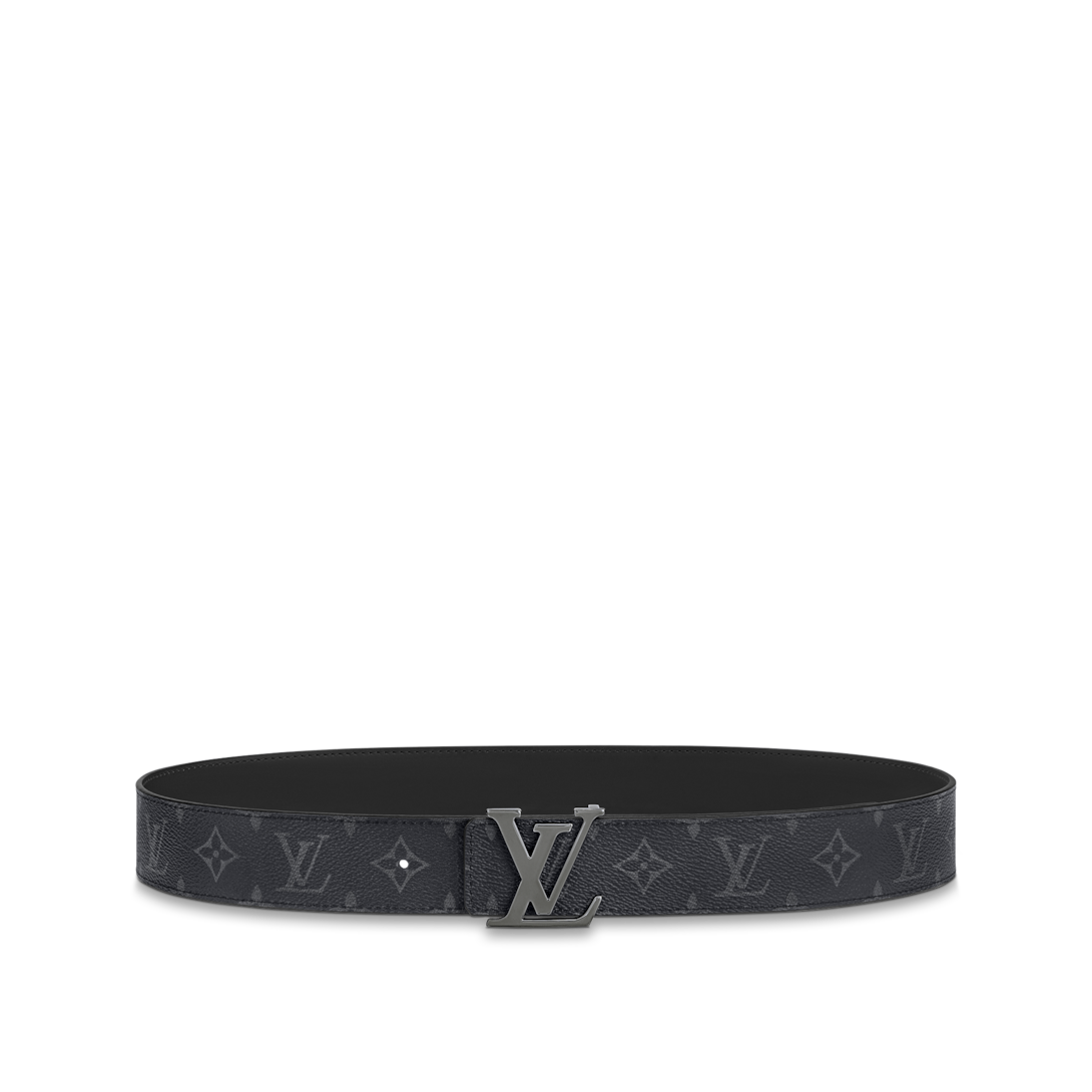 lv initiales 40mm reversible belt blue