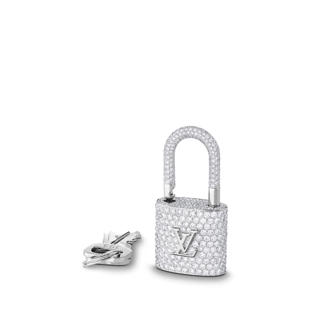 louis vuitton padlock earrings