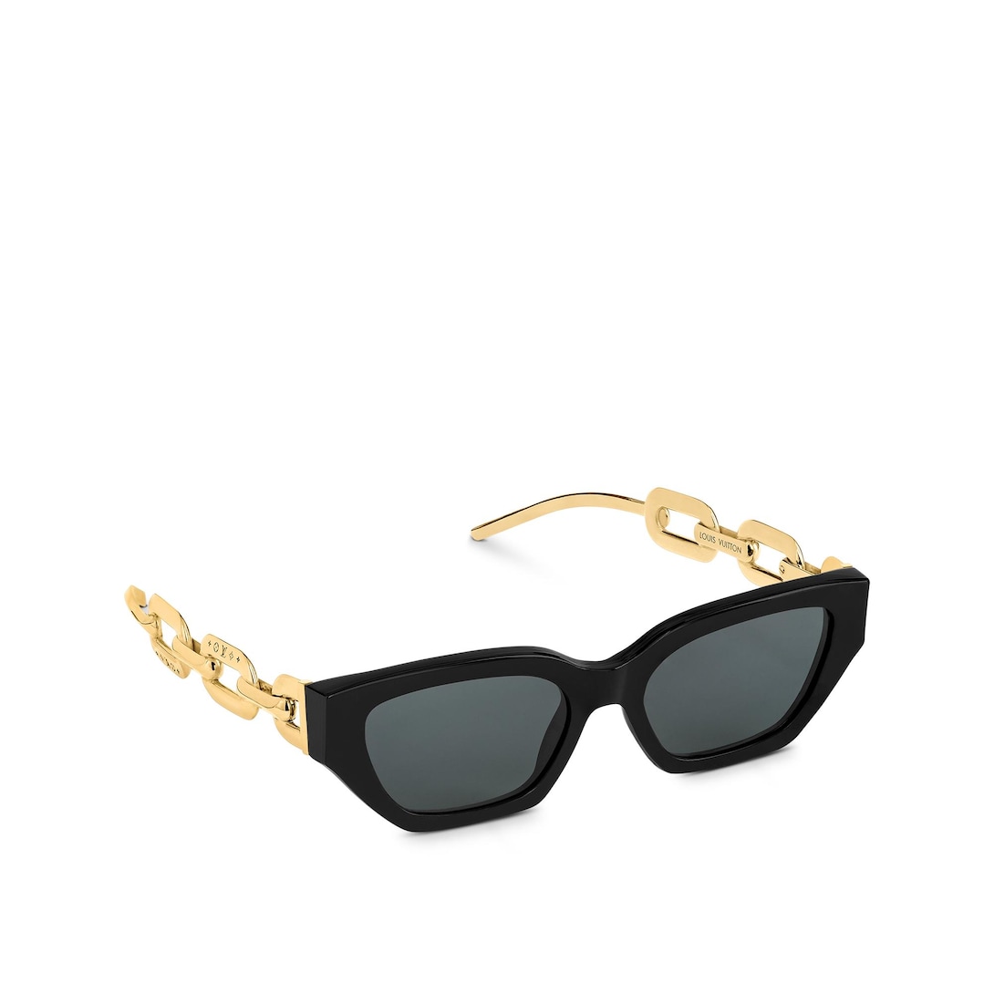 louis vuitton gold glasses